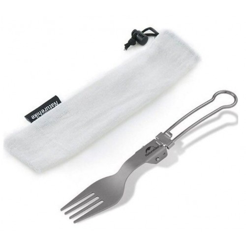 Naturehike Titanium alloy outdoor travel folding tableware  titanium-fork