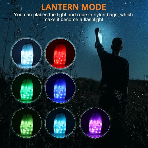 MRM BRO PORTABLE LED ROPE LIGHTS RGB-REMOOTE CONTROL