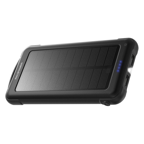 RAVPower / Power Bank / Sun-Powered 10000mAh With Flashlight iSmart-Black