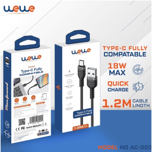 wewe cable USB-A to Type-C 1.2m