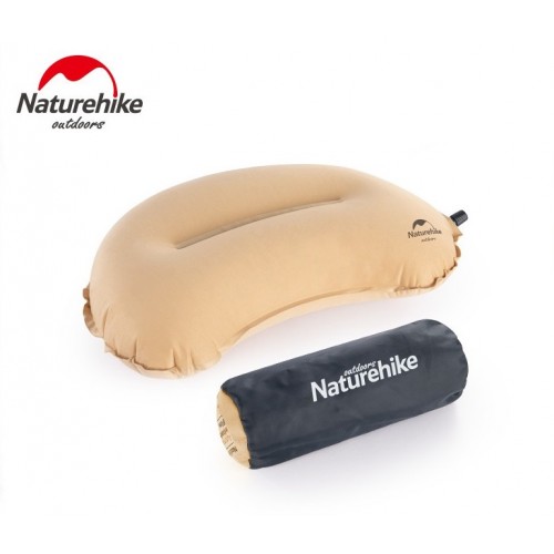 Naturehike Sponge automatic inflatable pillow khaki