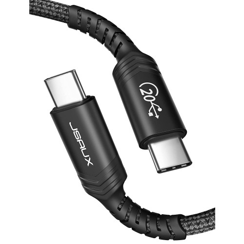 JSAUX Thunderbolt 4 Cable Supports 20Gbps Data Transfer/ 100W Charging/ 5K@60Hz, USB C to USB C Cable 