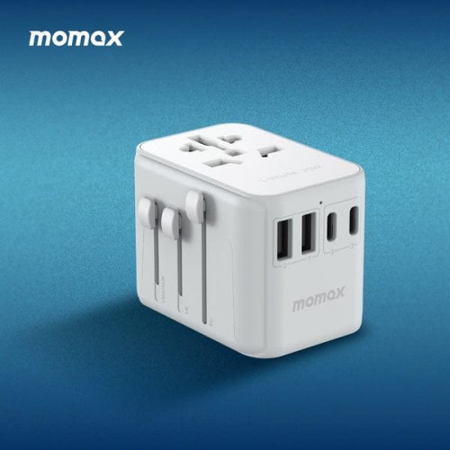 Momax 1-World PD35W 5 ports + AC Travel Adapter (White)