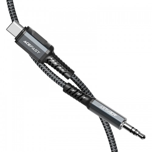 ACEFAST  AUX TYP-C to 3.5mm aluminum alloy audio cable 1.2M/3.9FT SPACE GREY