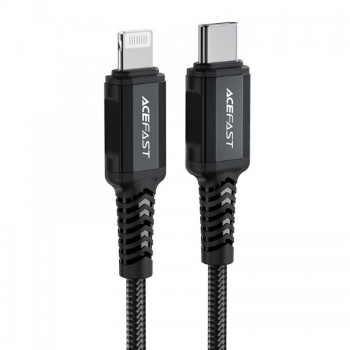 Acefast Charging Data Cable  USB-C to Lightning 1.2m black