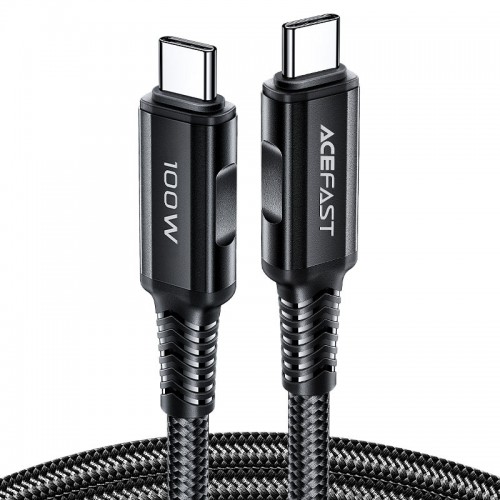 Acefast  USB-C to USB-C 100W 2 m aluminum alloy charging data cable black