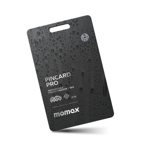 PinCard Pro Rechargeable Find My Tracker (Black)