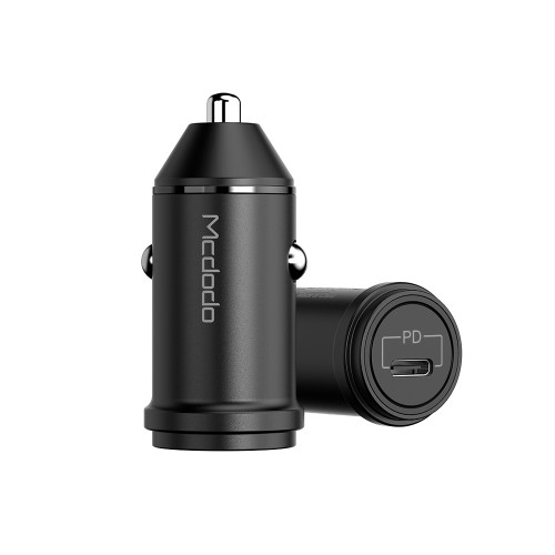 mcdodo bullet series type c 20w PD car charger black 
