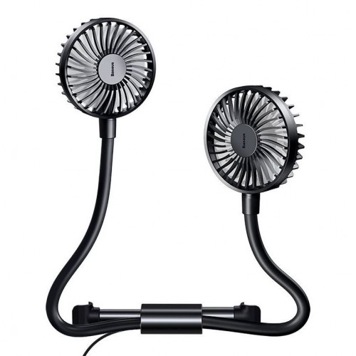 Baseus Blustery car two-headed vehicle fan Black