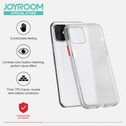 joyroom  11 pro max white cow shield  series  protective  phone  case 