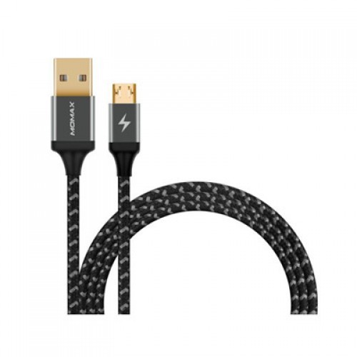 MOMAX Go Link 1-Take Mirco USB to USB Cable -1.2m - Dark Gray