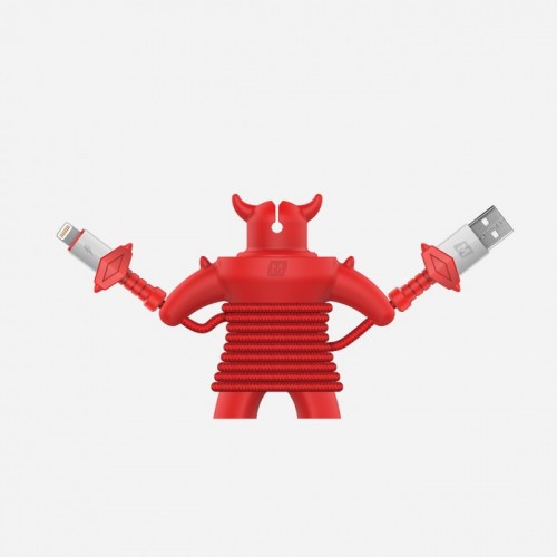 MOMAX Play gaming Lightning to USB cable Red
