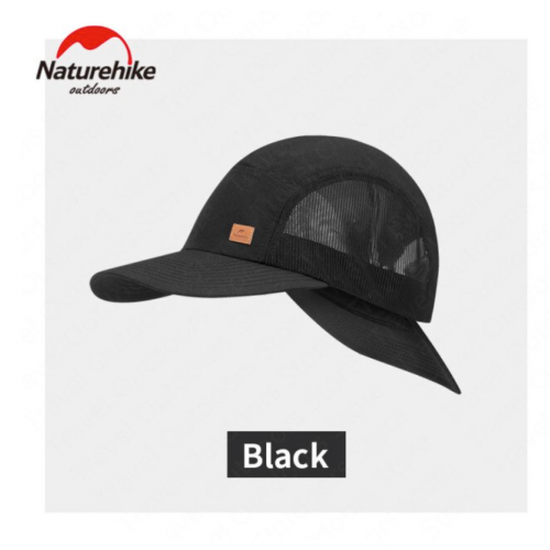 Naturehike Front and Rear Double BrimCap Anti-UV UPF50 Fishing Cap Sun Protection Shading Double-Brimmed Baseball Cap Black