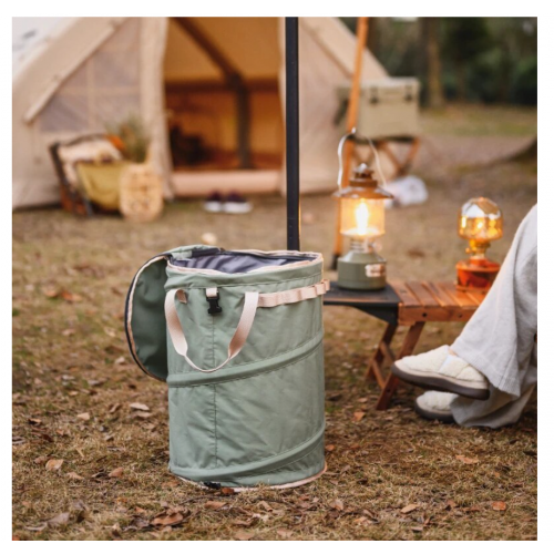 Naturehike 30L Storage Bucket Cotton Outdoor Camping Foldable Portable Debris Large-Capacity Clothing Storage Barrel green 