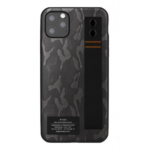 Kajsa Outdoor Collection Camo Satin Straps iPhone 11 Pro Max case Grey