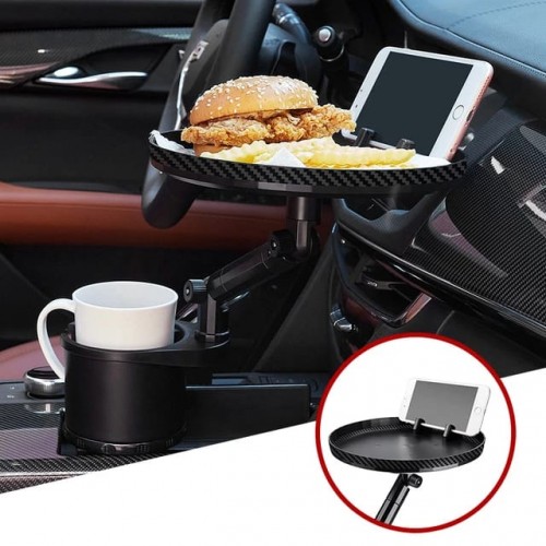 Car Cup holder with table tray A whole new two-in-one