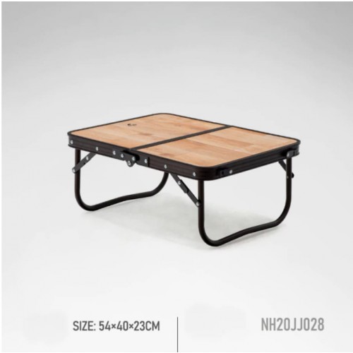 Naturehike MDF outdoor folding table small-retro style-wood grain colo