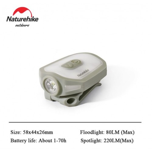 Naturehike USB Charge LED Headlamp Camping Headlight Outdoor Light Waterproof Headlights Go Fishing Head Wear Light green
