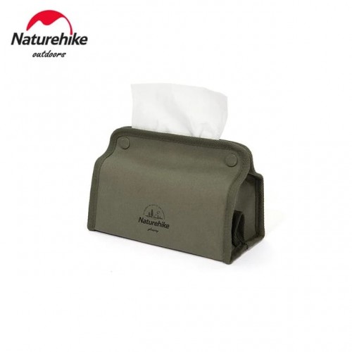 Naturehike Paper storage box canvas outdoor camping household storage bag dining table tea table drawer box Army green