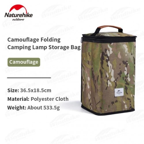 Naturehike Outdoor camping camouflage folding storage light bag portable camping lantern storage bag Comouflage