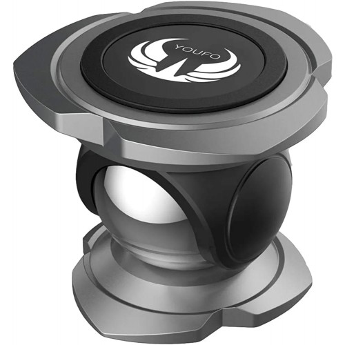 YOUFO Universal Magnetic Car Phone Holder Dashboard Phone Mount Black
