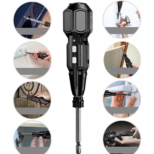 Cordless Screwdriver 3.6v manual and auto with led black