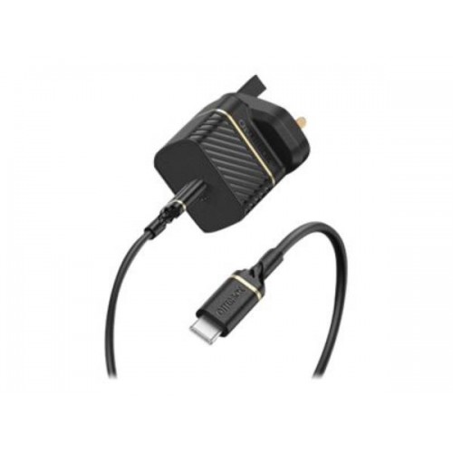 OtterBox UK Wall Charger Bundle USB C 18W USB-PD + Cable USB C-C 1M black