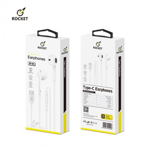 rocket typ-c  headphones white