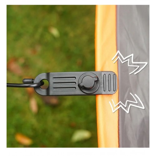 MRM  BRO Outdoor Accessories Tarp Reusable Tool Camping Clamp Buckle Duty Tarpaulin Clip Heavy Tent 4PCS Camping & Hiking black