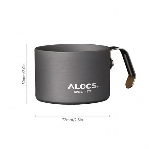 ALCOS coffee cup 150ml  Aluminum Camping Drink Water Tea Cup