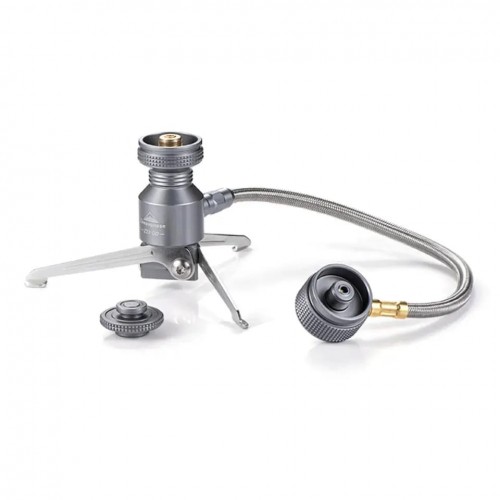 Camping Moon Tripod Butane Canister Adapter Gas Stove Connector Gas Lamp Tank Bracket