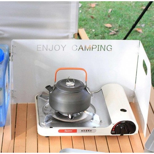 campingmoon iron windshield 95*25cm white