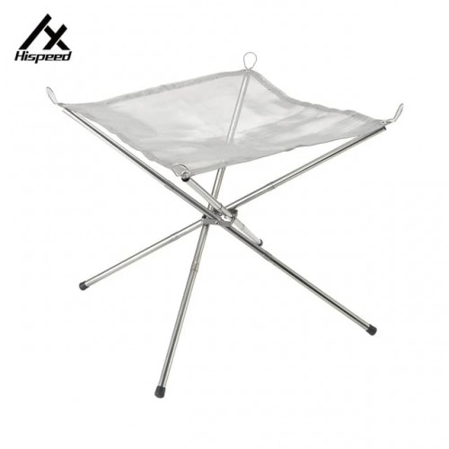 HISPEED Camping Portable Fire Pit Stainless Steel