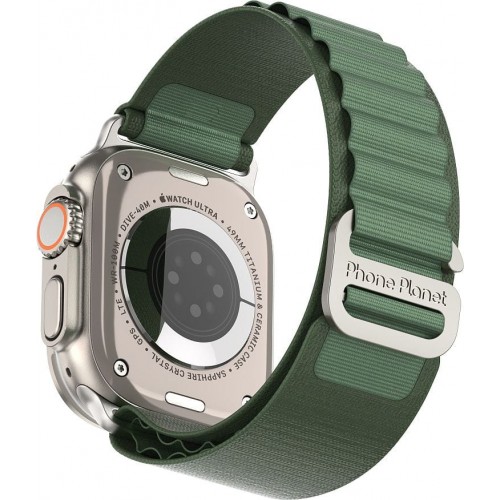 phone planet universal rotary apple watch strap green 42/44/45/49 siz precision wonen nylon