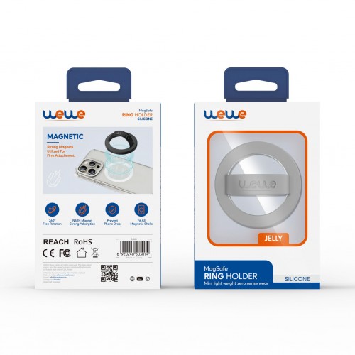 WEWE GRIP JELLY MAGSAFE RING HOLDER GRAY (75144)