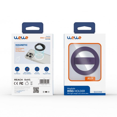 WEWE GRIP JELLY MAGSAFE RING HOLDER PURPLE (75146)