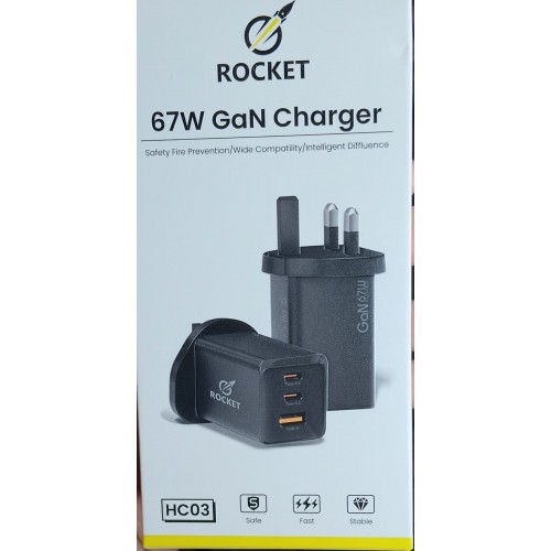 ROCKET 67W GAN WALL CHARGER (68288)