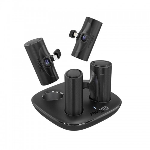 PROMATE 4 PIECES 5000Mah powerbank set Charging base kit (10616)
