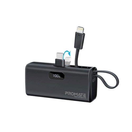 PROMATE POWER BANK 500MAH 20W BLACK (10623)