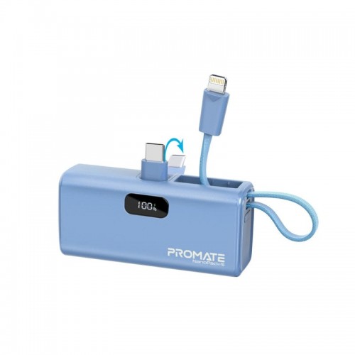 PROMATE POWER BANK 500MAH 20W BLUE (10624)