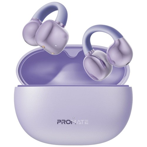 PROMATE Audio Fit open ear clip on earbuds purple (10646)