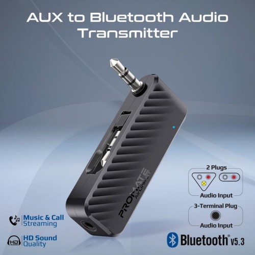 PROMATE compatc AUX to BLUETOOTH audio Transmitter Adapter (10671)