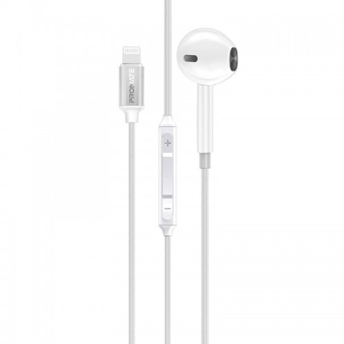 PROMATE mfi lightning single earphone white(10675)