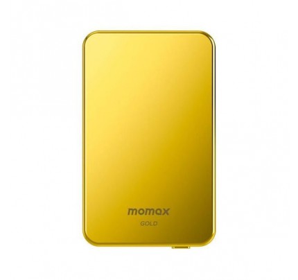 Momax Q.Mag Power 6 5000mAh Magnetic Wireless Battery Pack Gold