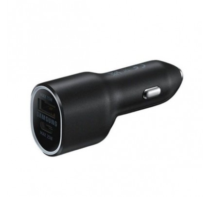Samsung Car Charger 40W Dual Fast Charging  Max 25W + Max 15W  - Black