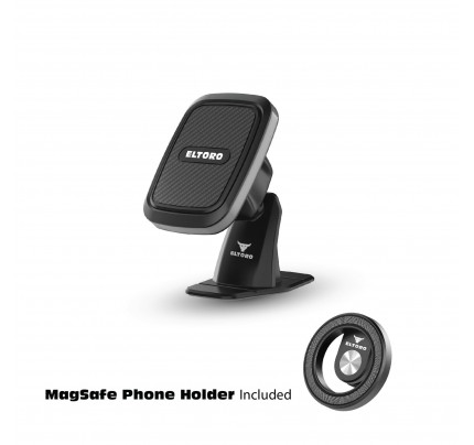 Eltoro Magnetic Dashboard Mount + MagSafe Phone Holder - Black
