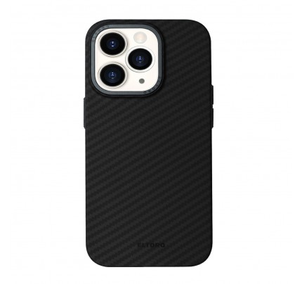Eltoro Magsafe Iron Carbon Case for iPhone 14 Pro - Black