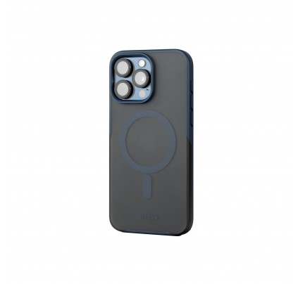ELTORO MAGSAFE SMOKE RUBBERIZED COVER FOR IPHONE 15 PRO - NAVY BLUE