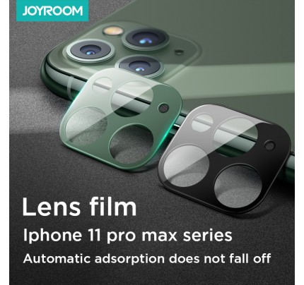 joyroom mirror series lens protector metal version iphone 11 pro max/ 11 pro black