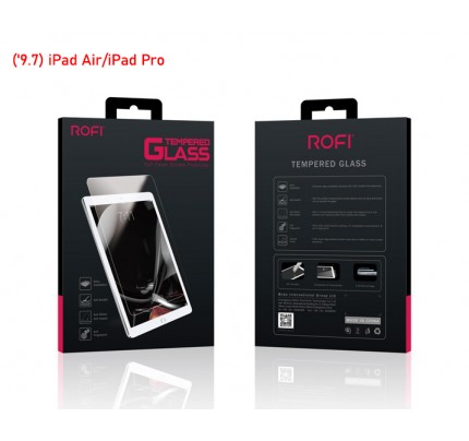ROFI. Tempered Glass 2.5D Clear (Tablet) iPad Air/iPad Pro (9.7') Clear 